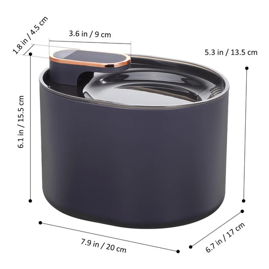 Electric Pet Water Fountain Automatic Dog Cat Drinking Dispenser with Filter Silent Pump Double Water Circulation