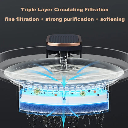 Cat Water Fountain 3L Automatic Water Dispenser with LED Light Ultra Silent Pet Drinking Water Fountain Automatic Pet Feeder