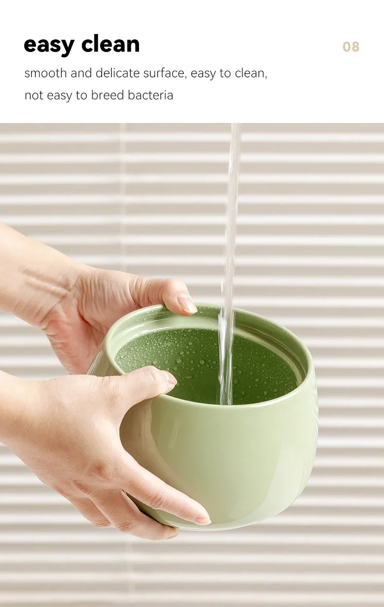 1.3 L Ceramic Cat Water Fountain USB Charging Pet Water Feeders Dogs Automatic Circulating Filtration Flow Water Dispenser