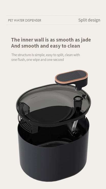 Cat Water Fountain 3L Automatic Water Dispenser with LED Light Ultra Silent Pet Drinking Water Fountain Automatic Pet Feeder