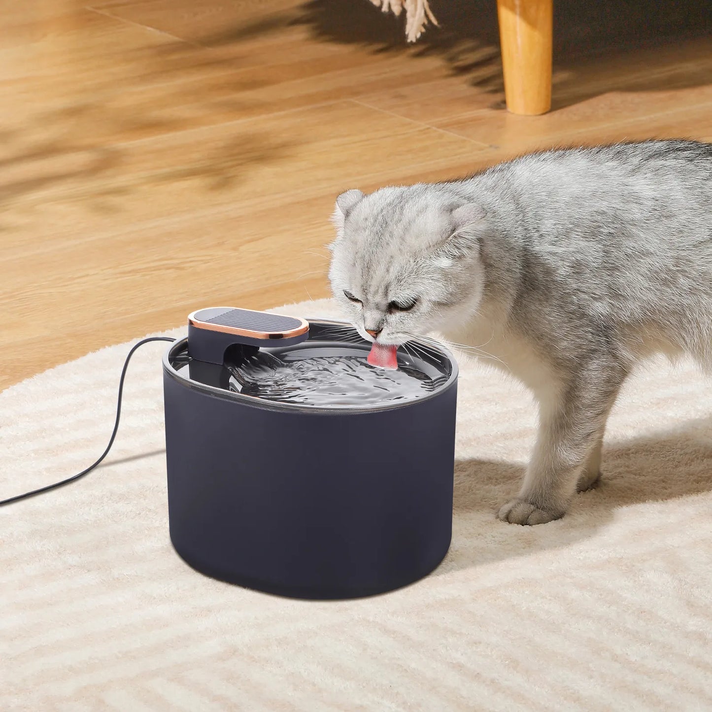 Electric Pet Water Fountain Automatic Dog Cat Drinking Dispenser with Filter Silent Pump Double Water Circulation
