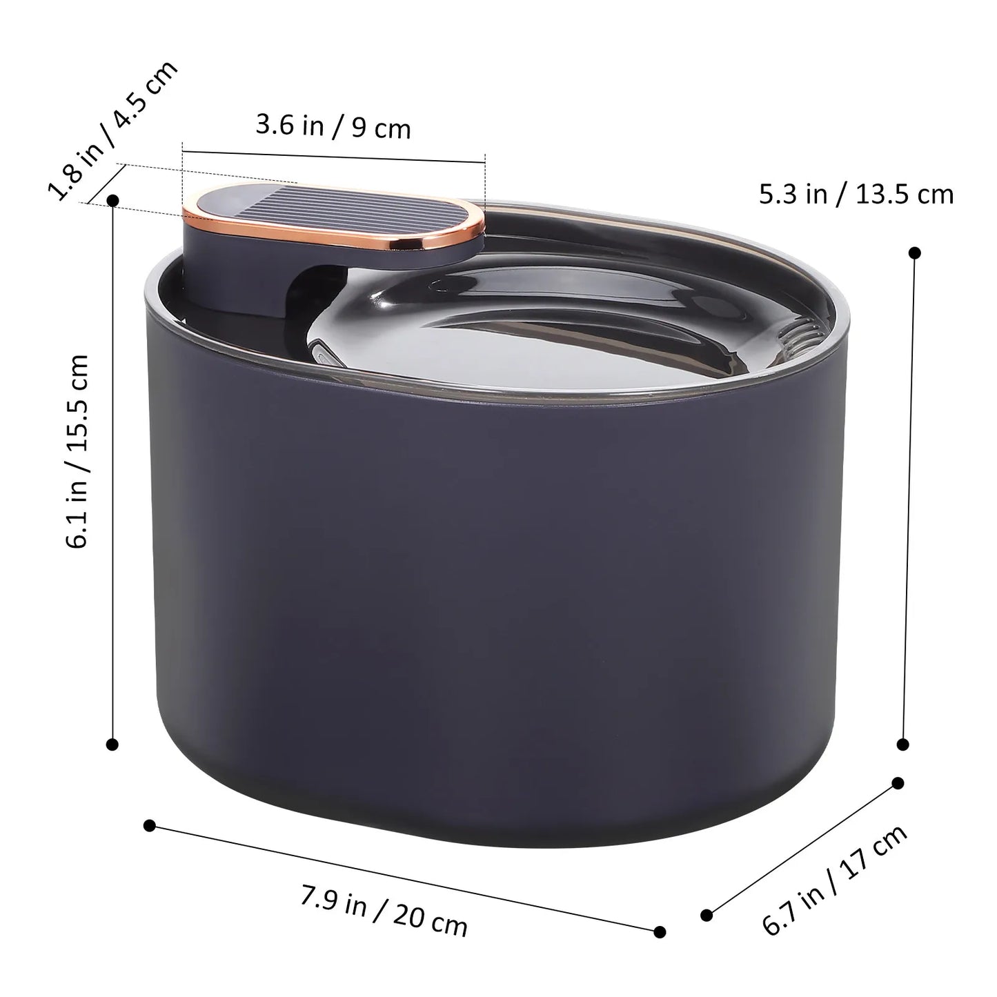 Electric Pet Water Fountain Automatic Dog Cat Drinking Dispenser with Filter Silent Pump Double Water Circulation