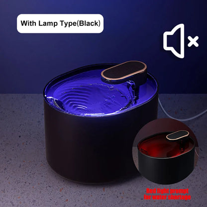 Cat Water Fountain 3L Automatic Water Dispenser with LED Light Ultra Silent Pet Drinking Water Fountain Automatic Pet Feeder